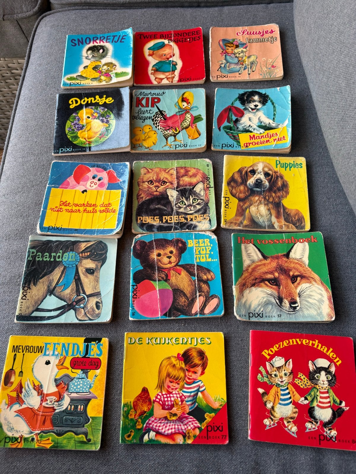 15 vintage Pixi boekjes jaren 50/60, Boeken, Kinderboeken | Kleuters, Gelezen, Jongen of Meisje, Gouden boekje, Ophalen of Verzenden