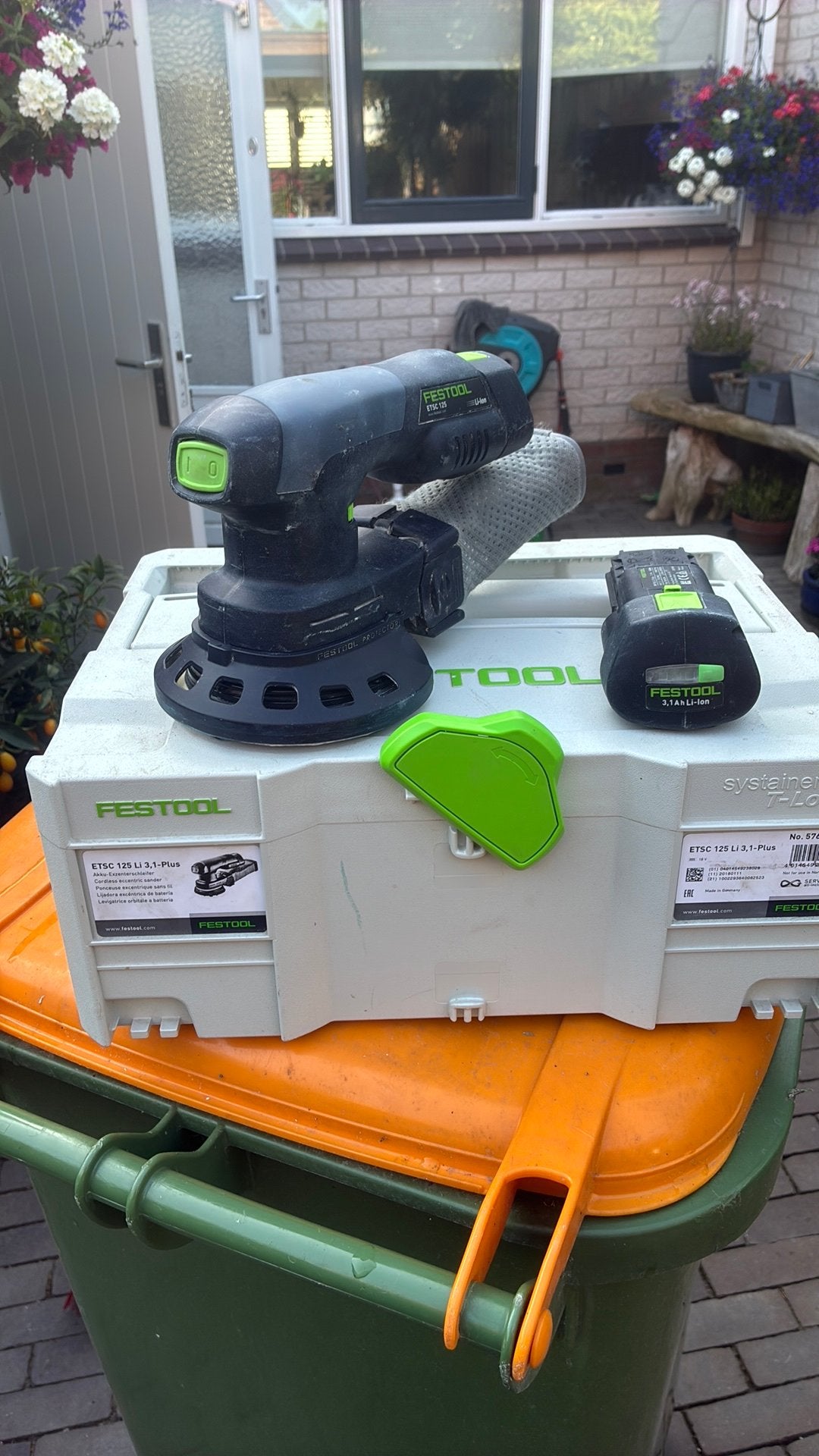 Festool etsc 125 li 3,1 plus, Doe-het-zelf en Verbouw, Gereedschap | Schuurmachines, Ophalen of Verzenden, Zo goed als nieuw, Minder dan 600 watt