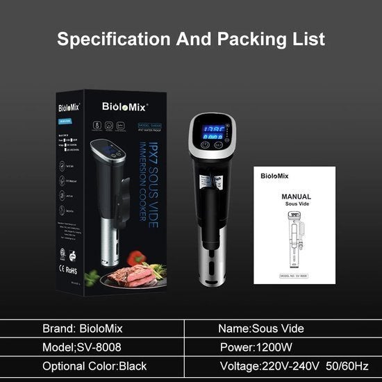 Sous Vide Kokers - Onderdompeling Circulatiepomp - Vacuüm Sl, Corvance B.V., Verzenden, Nieuw, Corvancebol@gmail.com