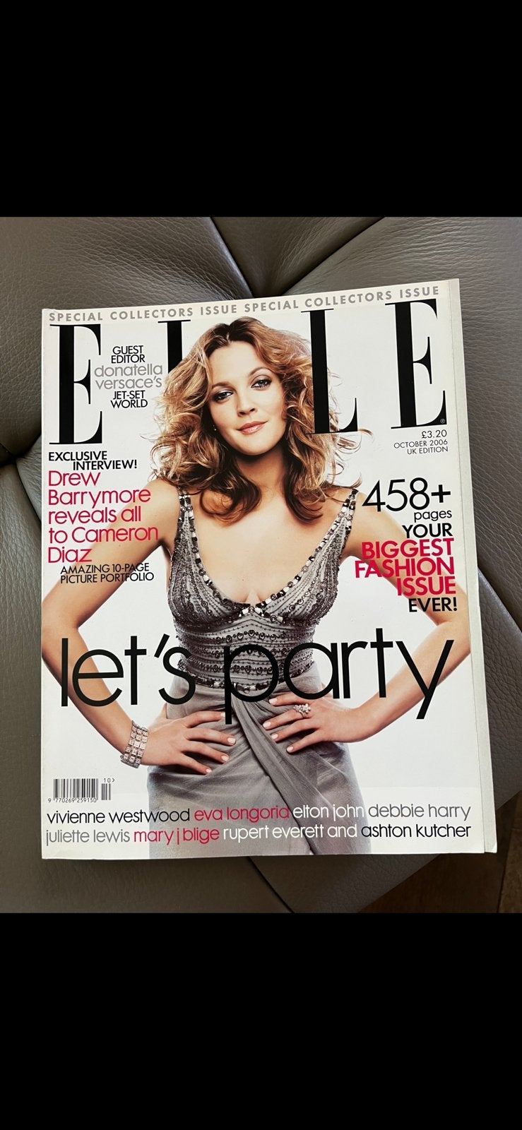 Elle magazine Drew Barrymore 2006 Vintage Collectors issue, Boeken, Ophalen of Verzenden, Zo goed als nieuw, Mode algemeen
