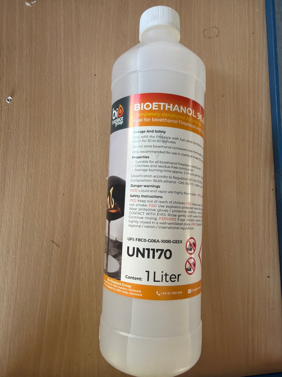 Bio-ethanol 96% brandstof voor haarden - 1 Liter, Nieuw, Ophalen of Verzenden, Nvt, Nvt