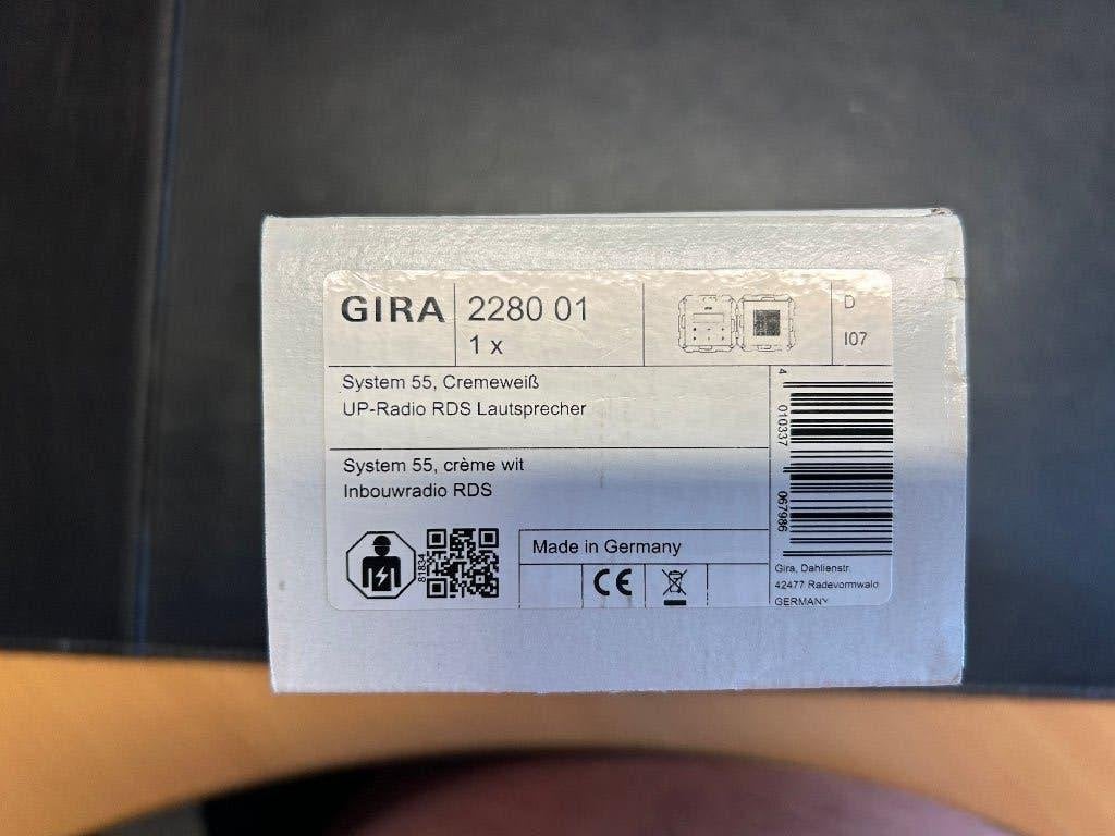 Gira 2280 01 Inbouwradio, Ophalen of Verzenden, Nieuw, Gira, Overige typen