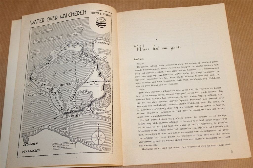 Water over Walcheren — Verdronken Land [Vintage 1945], Ophalen of Verzenden, Gelezen