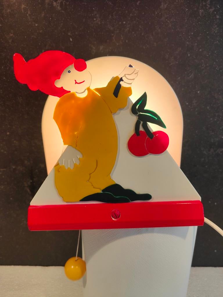 Vintage IKEA Wandlamp Clown Kersen Kinderkamer, Ophalen of Verzenden