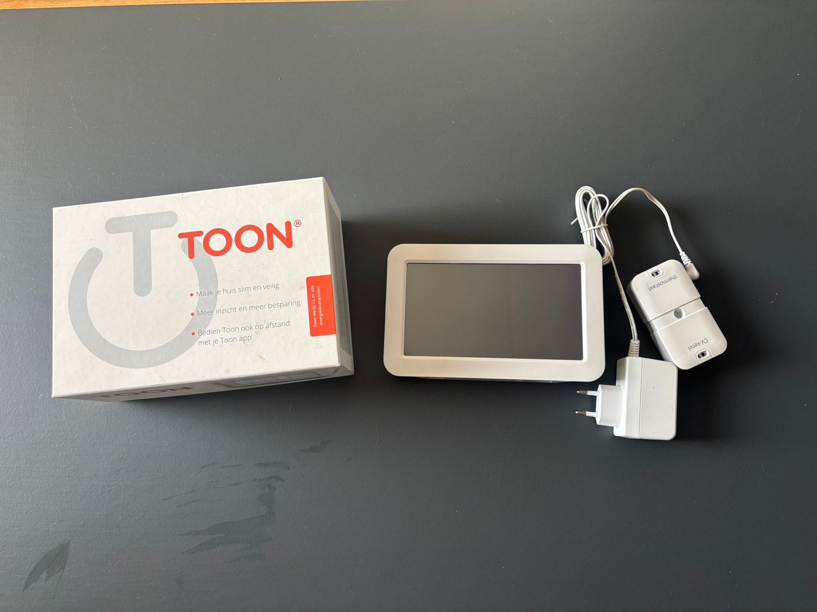 complete Toon thermostaat inclusief  ketel module., Doe-het-zelf en Verbouw, Ophalen of Verzenden, Slimme thermostaat, Zo goed als nieuw