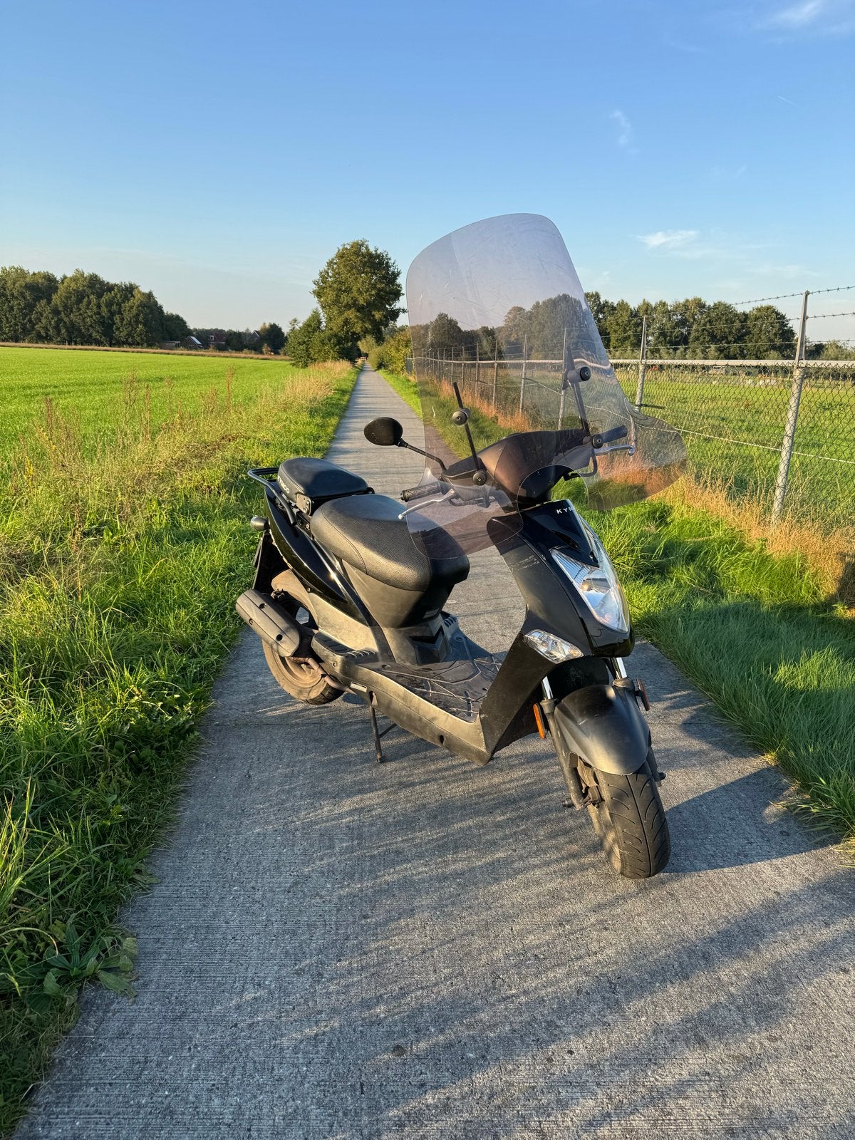 Kymco Agility 50 scooter - Zwart, 2015, 18387 km, Gebruikt, Maximaal 45 km/u, Ophalen of Verzenden, Agility