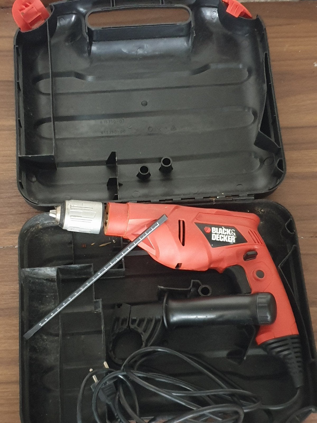 Black+Decker Klopboormachine KR603 - 600W met koffer, Klopboormechanisme, Ophalen, Boormachine, Gebruikt