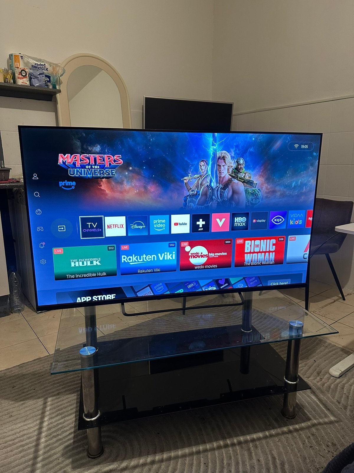 Salora 55 inch 4K Smart TV 2024 model, Zo goed als nieuw, 4k (UHD), Smart TV, Ophalen