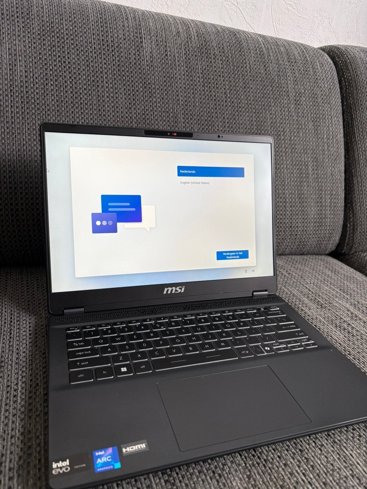 MSI Prestige 14 AI Evo C1MG – 2TB SSD – Incl. muis & lader, Ophalen, Met videokaart, Qwerty, 14 inch