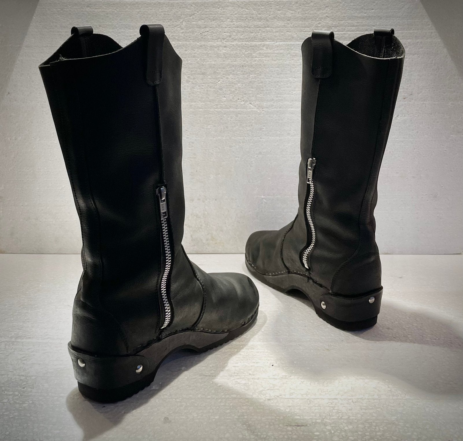 Jan Jansen Dutch design clog klomp boots laarzen 41 zwart, Ophalen of Verzenden, Zwart, Hoge laarzen