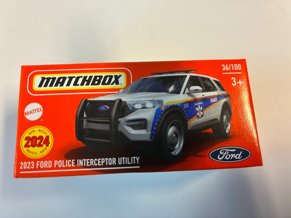 89868: Ford Police interceptor utility - 2023 - Matchbox, Nieuw, Ophalen of Verzenden, Gondel 1, 1186MJ Amstelveen, Service.nl@mattel.com