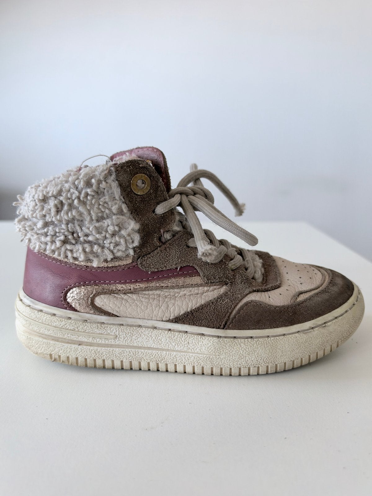 Red-Rag halfhoge sneakers leer gevoerd maat 29, Kinderen en Baby's, Ophalen of Verzenden, Gebruikt, Jongen of Meisje, Schoenen