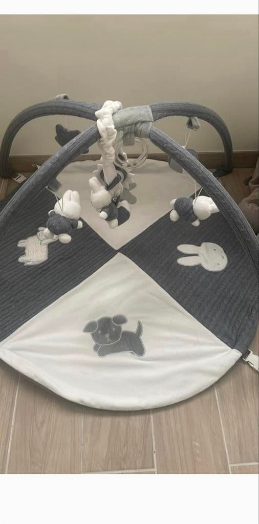 Nijntje Babygym met Speelkleed - Grijs/Wit, Kinderen en Baby's, Speelgoed | Babyspeelgoed, Ophalen of Verzenden, Gebruikt, Babygym