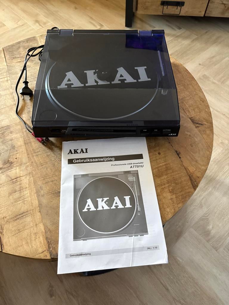 Akai ATT01U USB Platenspeler - Zo goed als nieuw, Ophalen, Zo goed als nieuw, USB-aansluiting, Platenspeler
