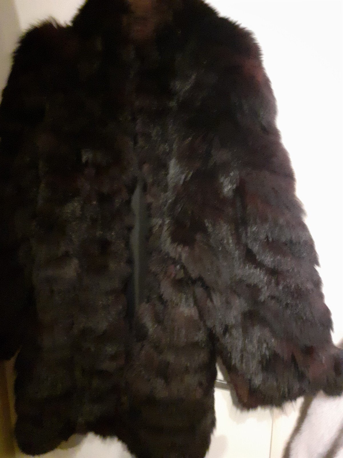 Dikke vintage echte FOX bontjas bont jas bontmantel L/XL, Kleding | Dames, Jassen | Winter, Ophalen of Verzenden, Zo goed als nieuw
