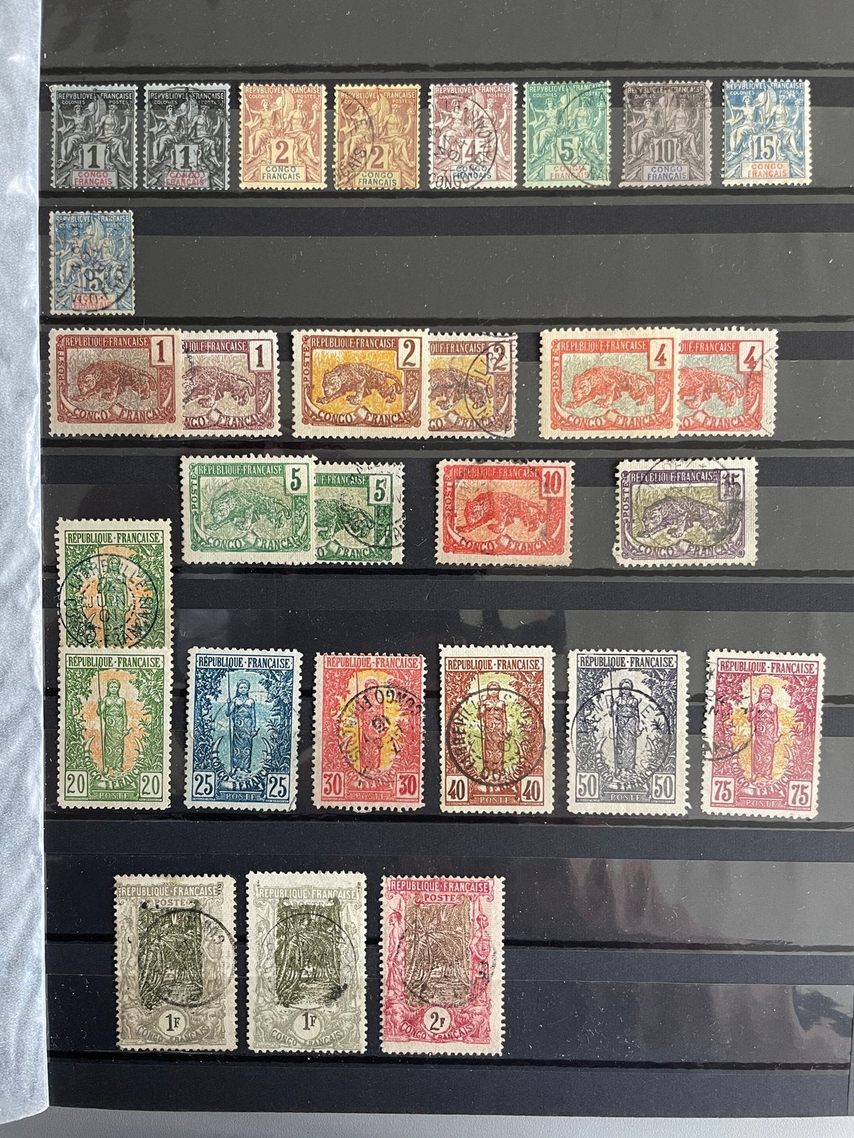Topverzameling franse koloniën Afrika AEF Congo Gabon Tchad, Ophalen of Verzenden, Buitenland