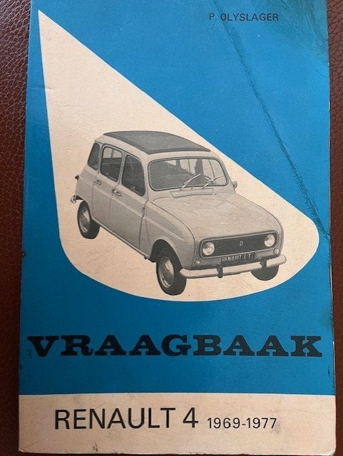 Vraagbaak Renault 4  door P Olyslager, Verzenden