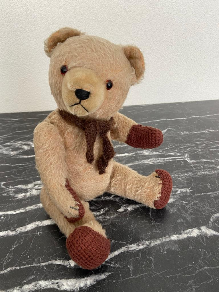 Vintage Steiff beer zonder knop, 38 cm, Ophalen of Verzenden