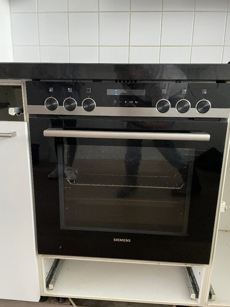 Siemens inductie kookplaat EI645CFB1E en oven HE517ABS1, Ophalen, Gebruikt, Warmhoudplaat, 60 cm of meer