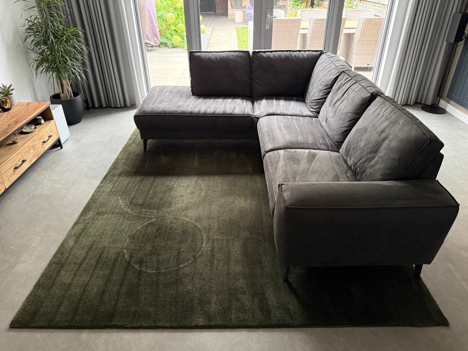 Hoekbank Manchester HACO 261 x 210 CM, Ophalen, Gebruikt, Leer, Industrieel