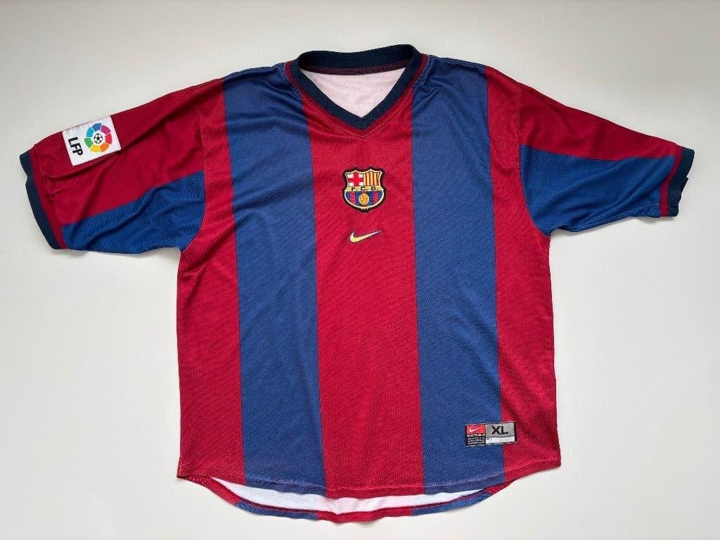 Barcelona thuisshirt 98 / 99 - Rivaldo 11 - maat xl, Maat XL, Ophalen of Verzenden, Gebruikt, Shirt