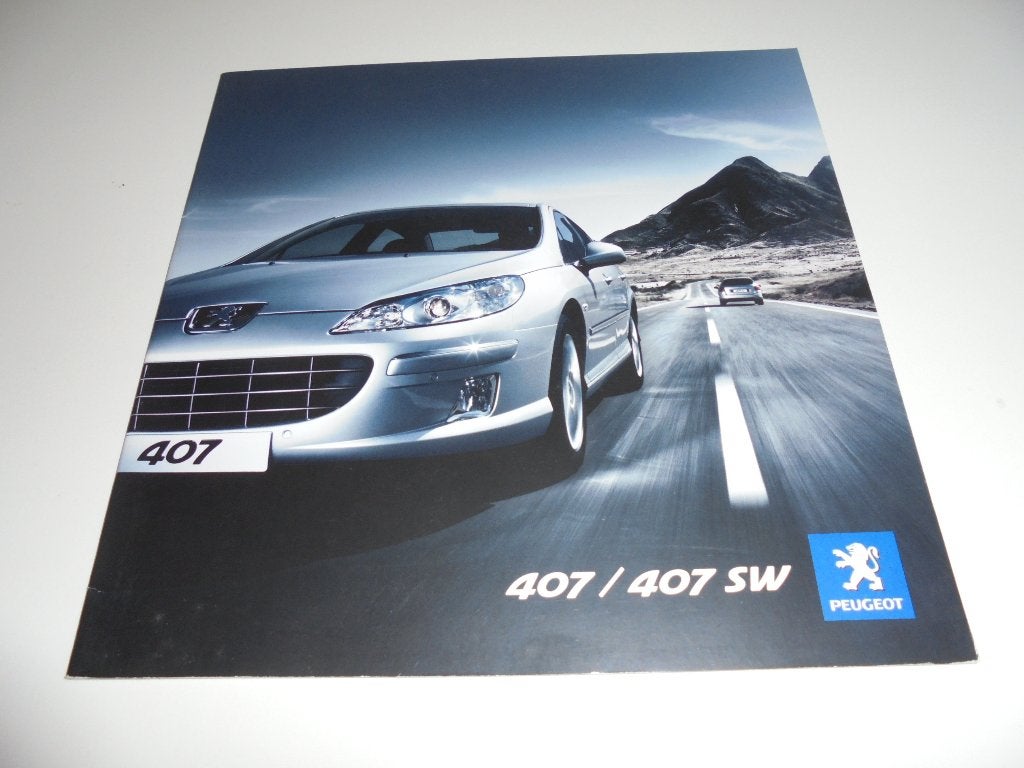 brochure Peugeot 407/407 SW modellen 2010, Ophalen of Verzenden, Nieuw, Peugeot