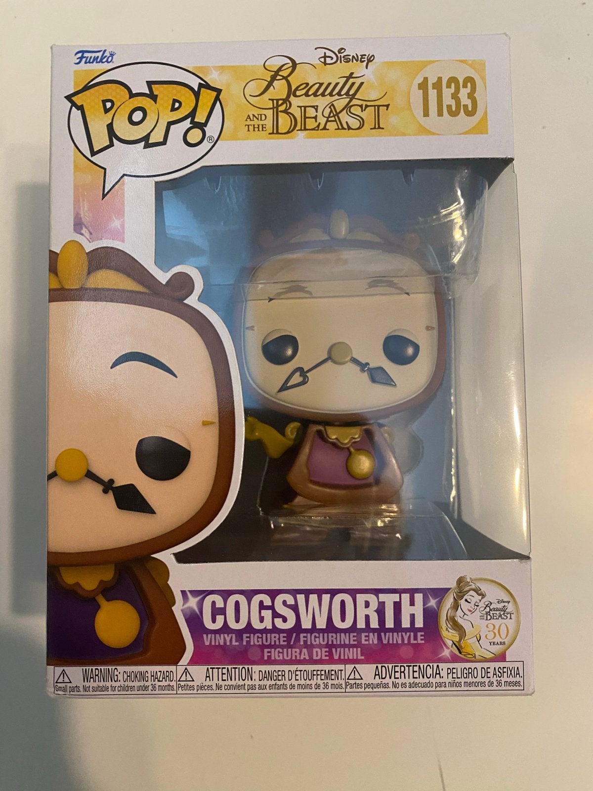 Funko Pop! Disney Beauty and the Beast Cogsworth #1133, Ophalen of Verzenden, Zo goed als nieuw