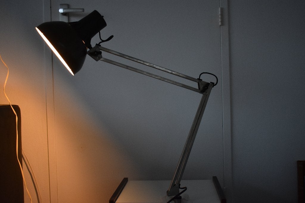 Lival Finland P12 burolamp Scandinavisch design, Ophalen, Gebruikt, 75 cm of meer, Metaal