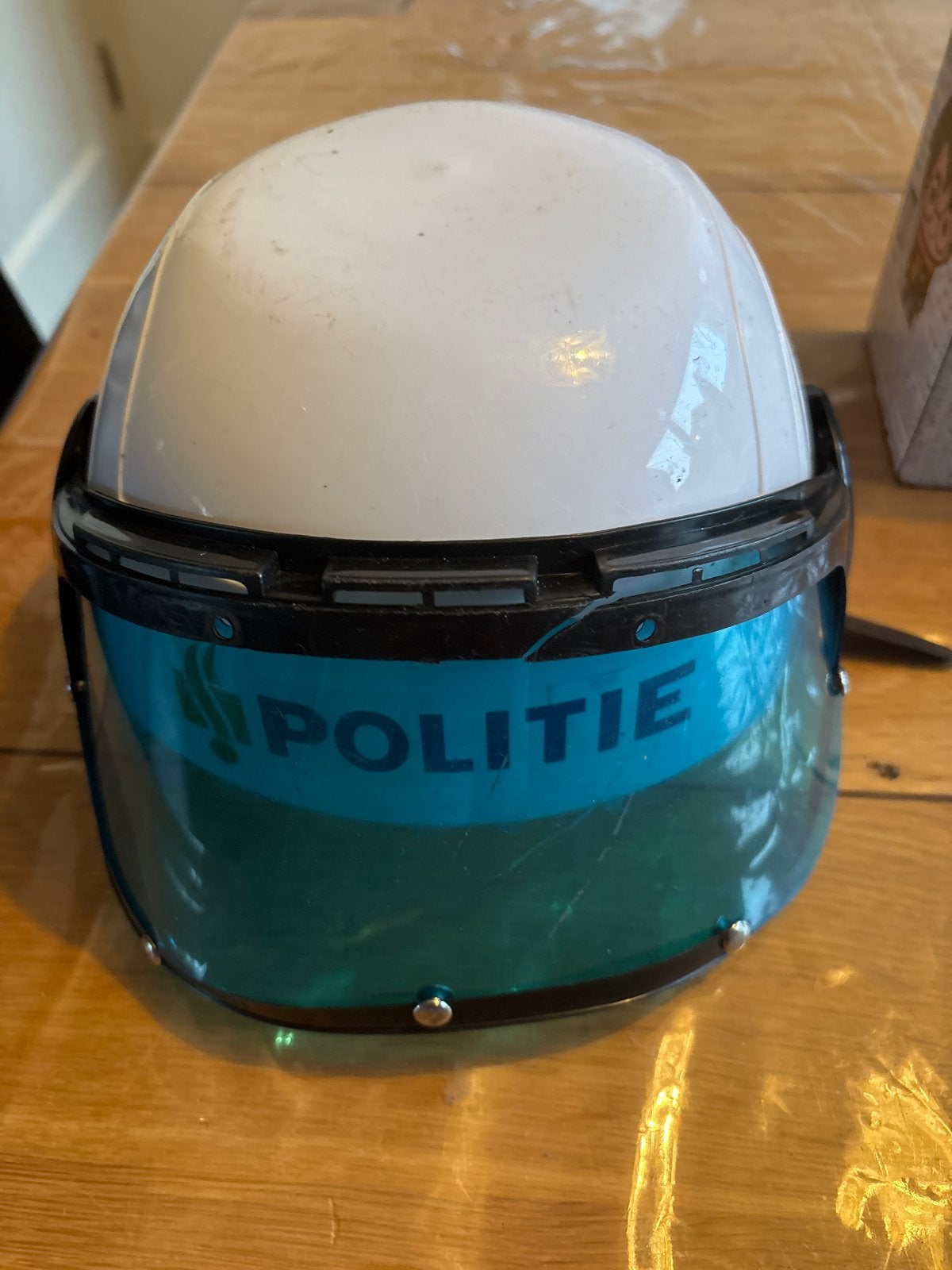 Politiehelm met vizier - Gebruikt, Ophalen, Gebruikt
