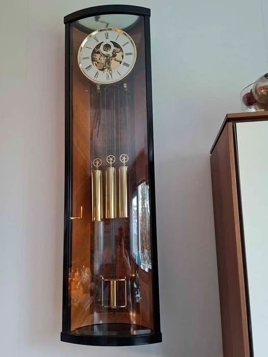 Kieninger wandklok met 3 gewichten, Antiek en Kunst, Antiek | Klokken, Ophalen of Verzenden
