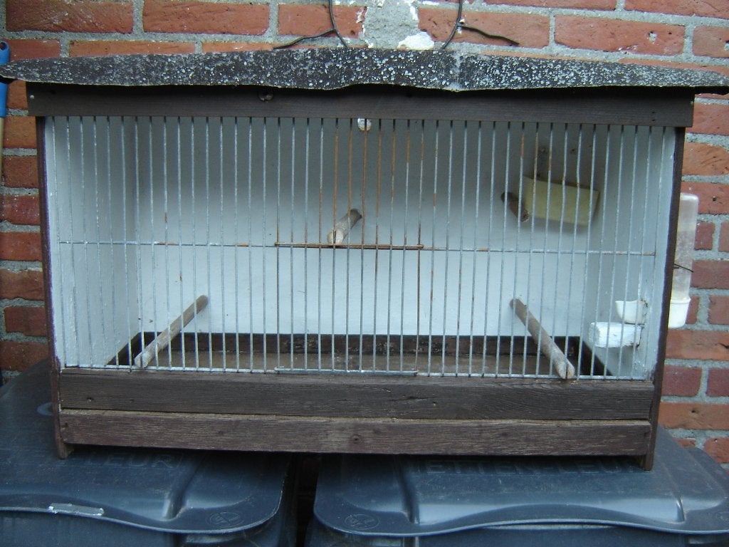 Vogelkooitje '', Ophalen, Gebruikt, Hout, Vogelkooi