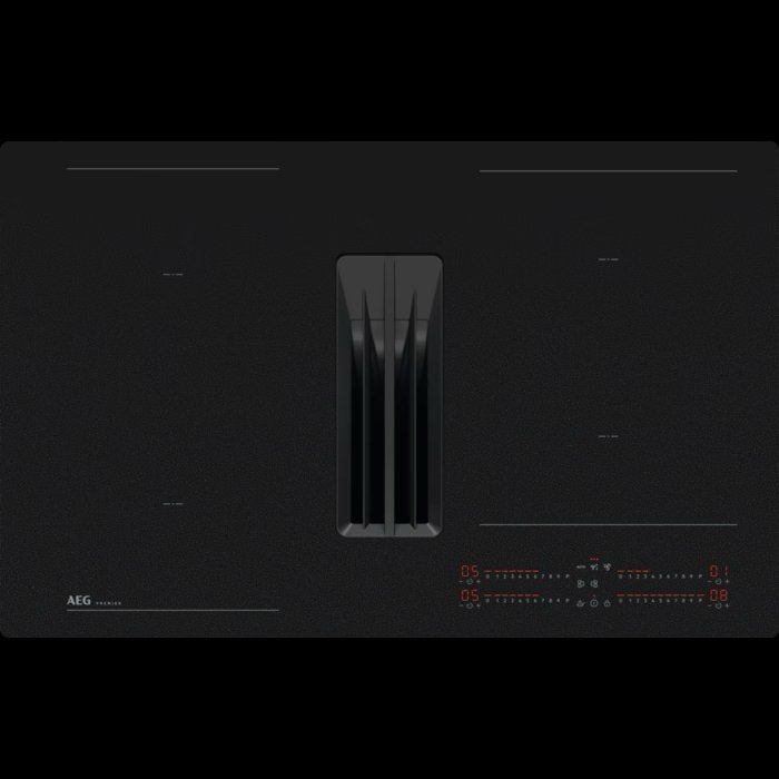AEG Kookplaat met afzuiging SaphirMatt 80 cm PE7000S80, Ophalen, Nieuw, 4 kookzones, Energieklasse A of zuiniger