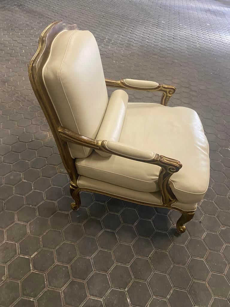 klassieke lederen fauteuil., Huis en Inrichting, Ophalen, Zo goed als nieuw, Leer, 50 tot 75 cm