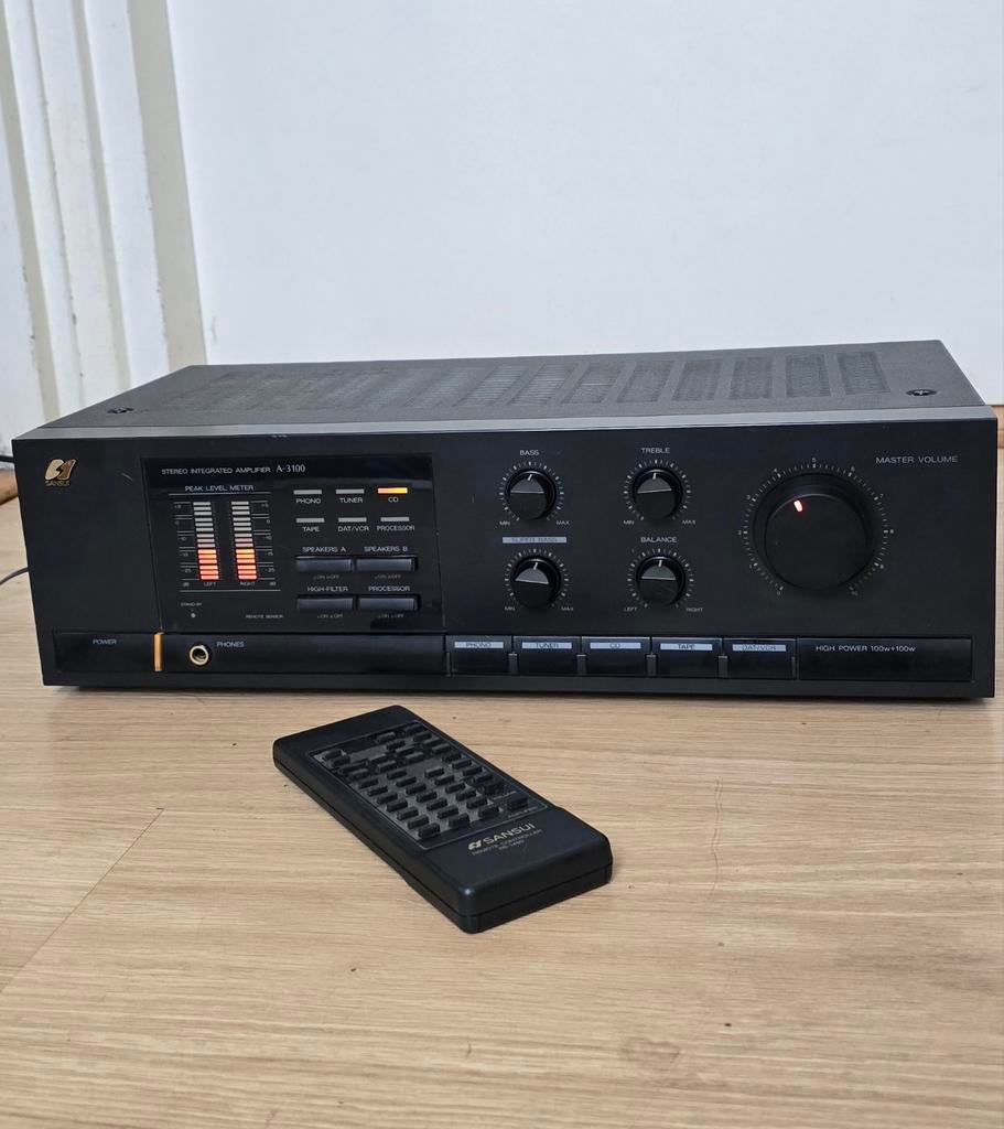 Sansui A-3100 Stereo Versterker + Afstandsbediening, Ophalen of Verzenden