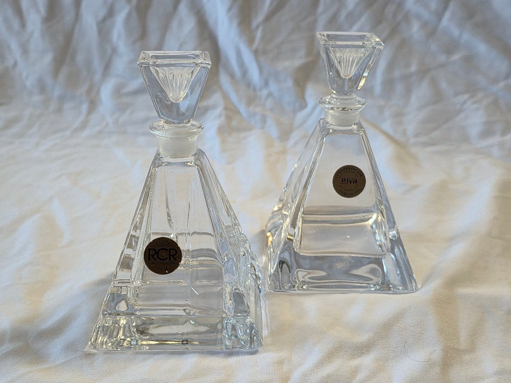 Vintage RCR / Riva Kristallen Parfumflacons, Antiek en Kunst, Ophalen