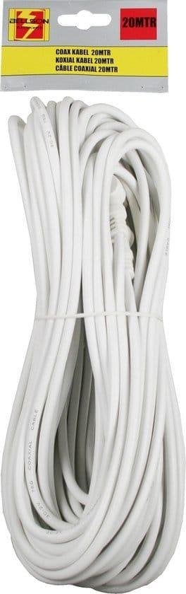 Coax kabel 20 mtr, Audio, Tv en Foto, Audiokabels en Televisiekabels, Ophalen of Verzenden, Gebruikt, 10 meter of meer, Coaxiale kabel