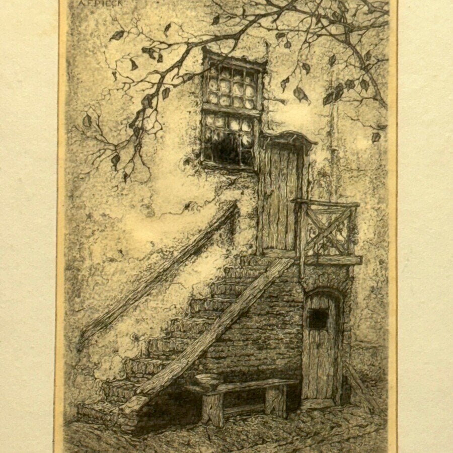 Anton Pieck (1895-1987) - 'Montfoort', Ophalen of Verzenden