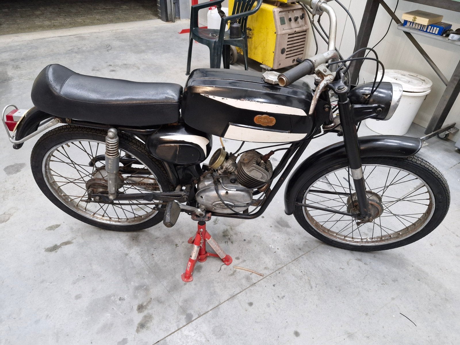 Malaguti 3mc 1962 brommer oldtimer, Fietsen en Brommers, Brommers | Oldtimers, Ophalen, Overige merken