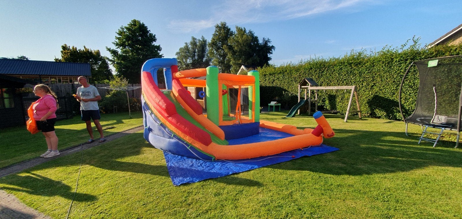 NAJAAR SALE – Springkussen Waterglijbaan!, Ophalen, Zo goed als nieuw