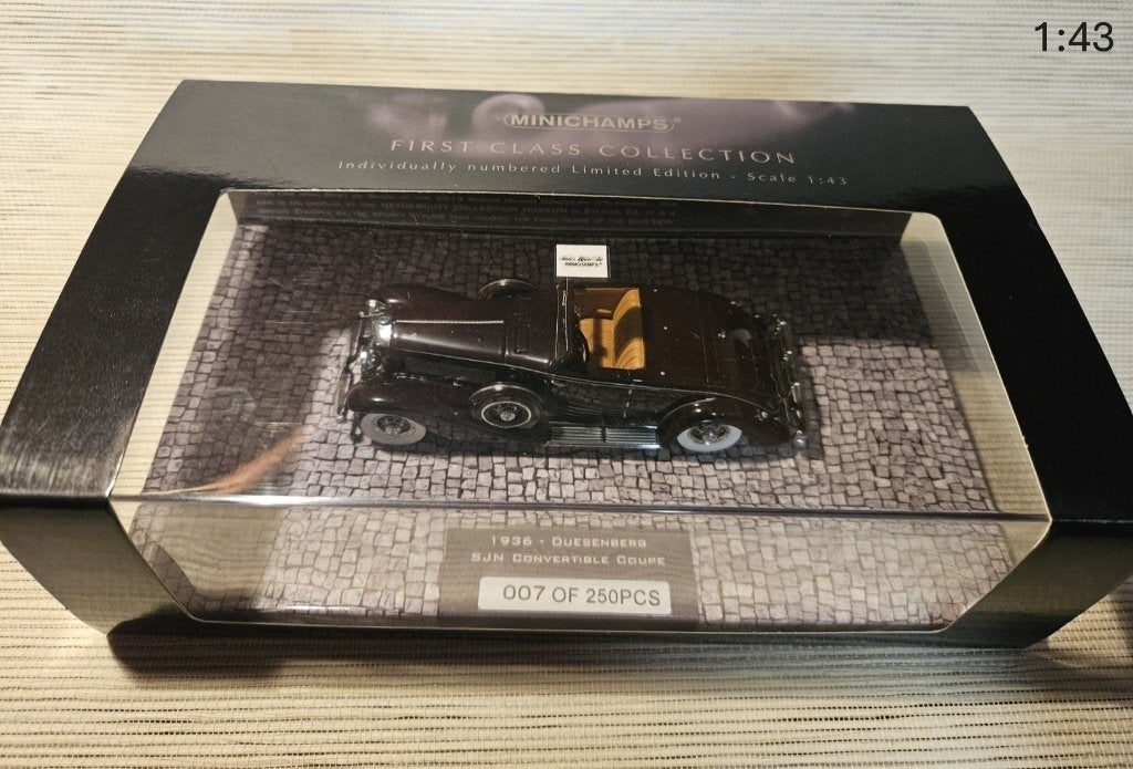 minichamps duesenberg, Ophalen of Verzenden, Zo goed als nieuw, Auto, MiniChamps