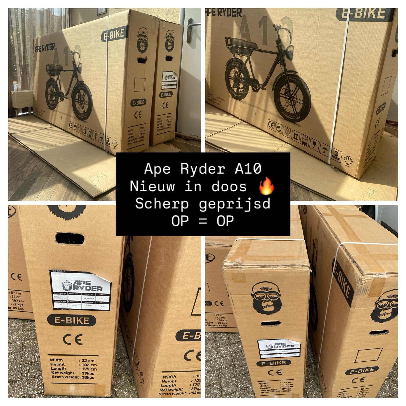 🔥 Serieuze kopers ✨ ’Ape Ryder A10’ ✨ scherp geprijsd., Overige merken, Nieuw, Ophalen of Verzenden, 59 cm of meer