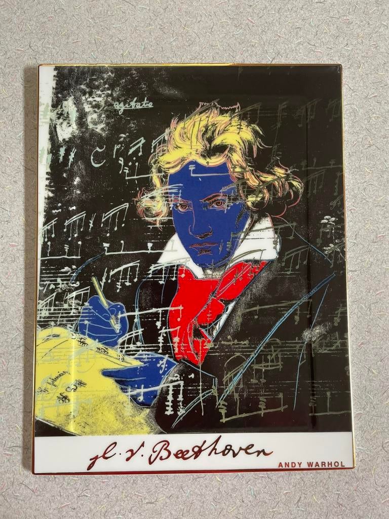 ~.~ Andy Warhol’s Ludwig van Beethoven porseleinen bord~.~, Ophalen of Verzenden