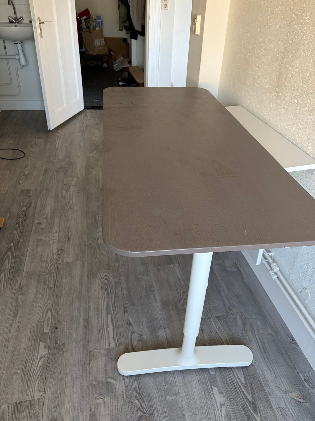 IKEA Bekant bureau 140 x 60, Huis en Inrichting, Bureaus, Ophalen, Gebruikt, IKEA, 140 cm