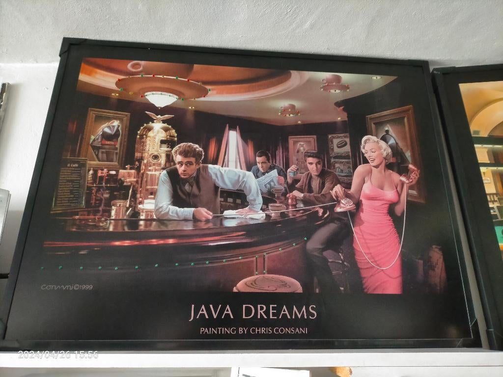 Chris consani Java dreams poster met verlichting, Huis en Inrichting, Woonaccessoires | Wanddecoraties, Ophalen