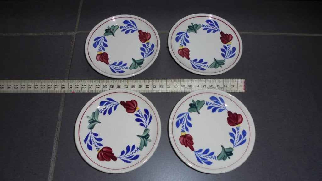 boerenbont kleine bordjes. boch, Huis en Inrichting, Keuken | Servies, Landelijk/Boerenbont, Ophalen of Verzenden, Zo goed als nieuw
