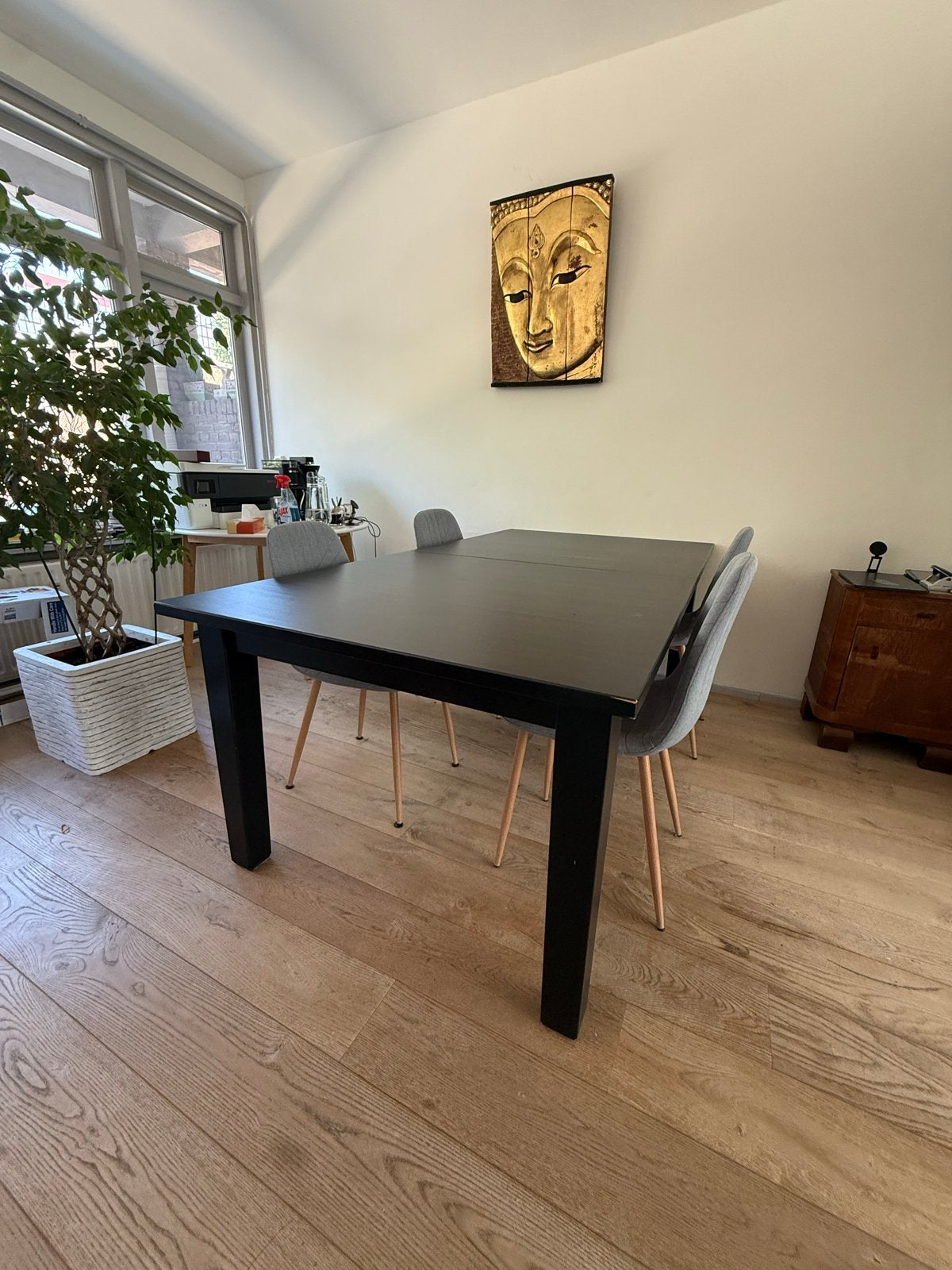 Uitschuifbare eettafel - 2 tot 3 meter lang, Huis en Inrichting, Tafels | Eettafels, Ophalen, Gebruikt, 100 tot 150 cm, 200 cm of meer
