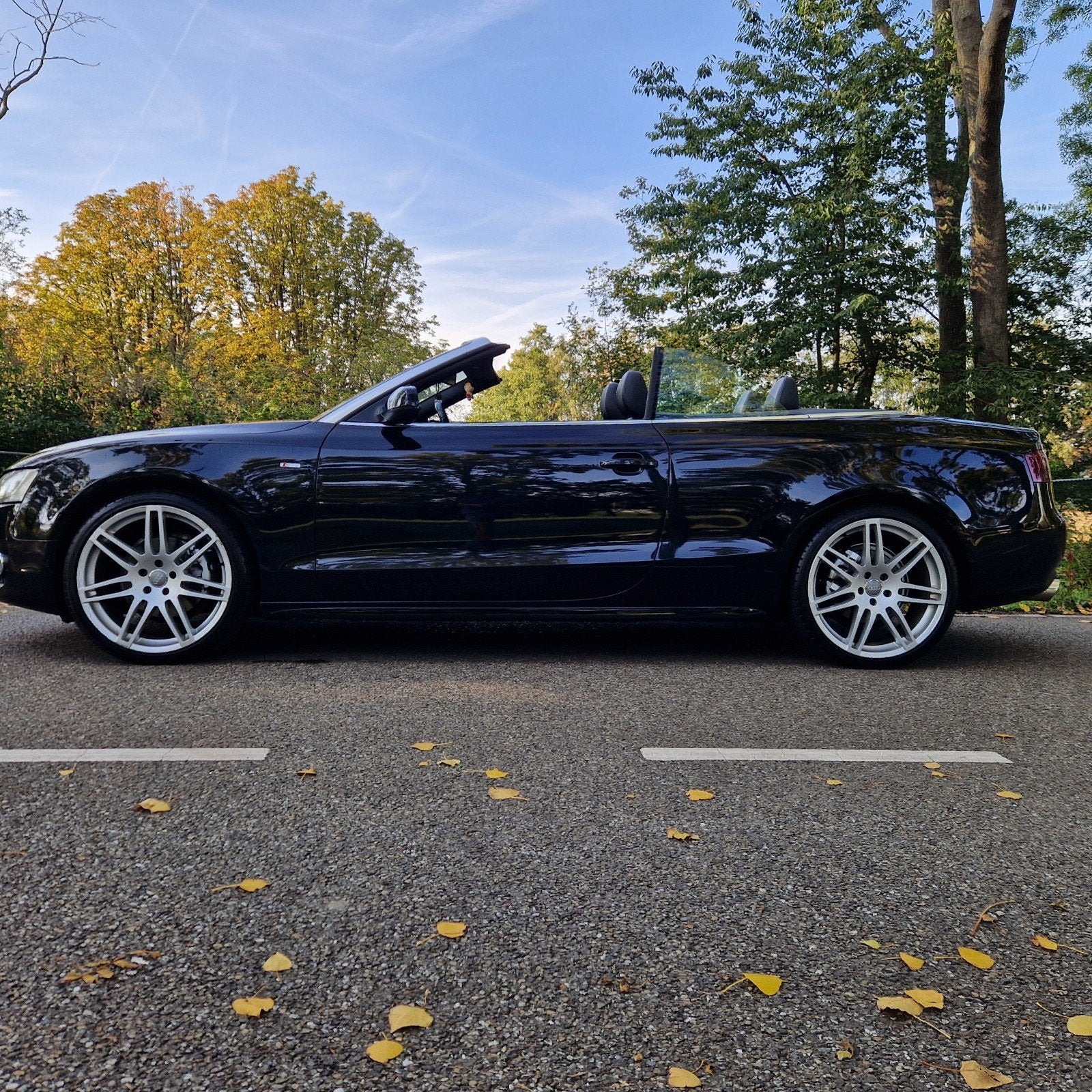 Audi A5 1.8 TFSI 118KW Cabrio Multitr. 2010 Zwart, 20 inch, Auto's, Zwart, 4 cilinders, Cabriolet, Zwart