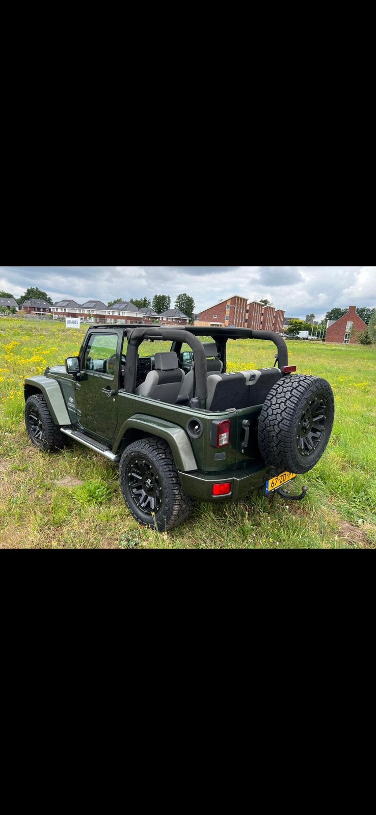 Jeep Wrangler 3.8 I V6 2008 Groen, Auto's, 3778 cc, 2000 kg, 4 stoelen, Metallic lak