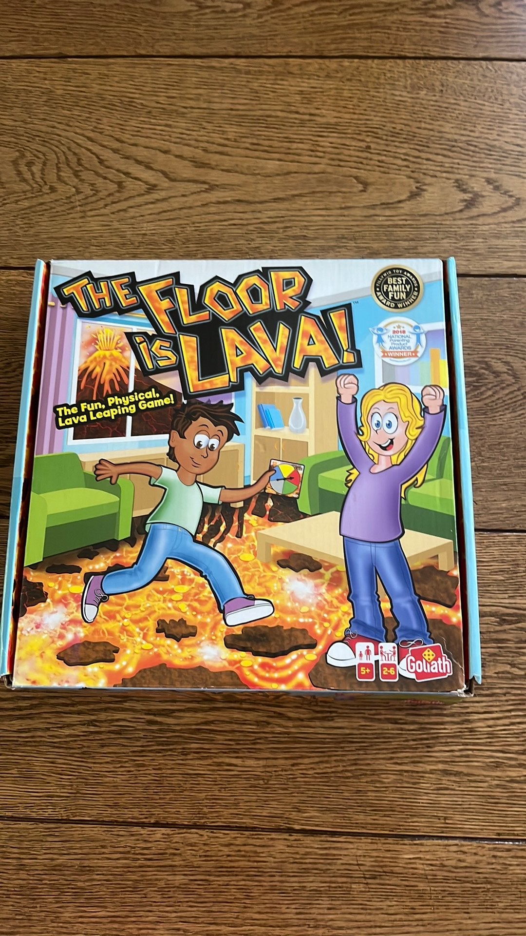 The Floor Is Lava-Goliath Bewegingsspel, Een of twee spelers, Ophalen of Verzenden, Zo goed als nieuw