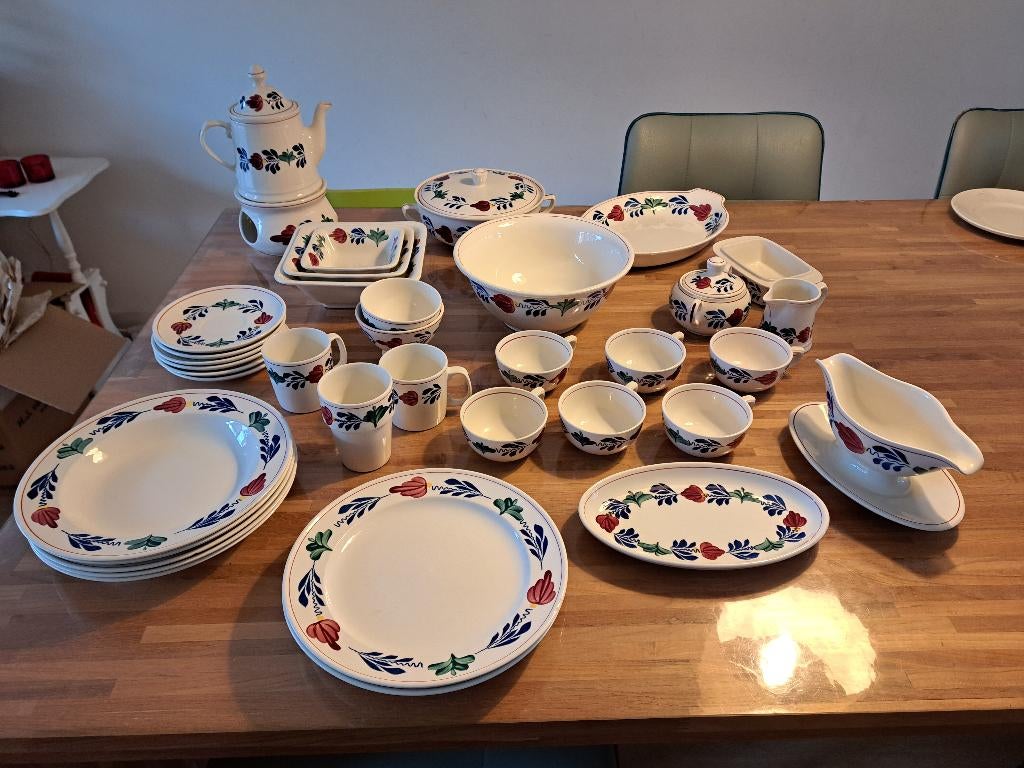 Boerenbont Boch, ca 30 items, Ophalen, Gebruikt, Overige typen, Aardewerk